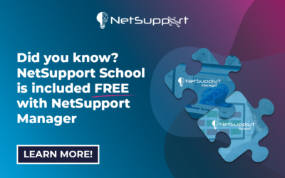 Did you know? NetSupport School is included free with NetSupport Manager